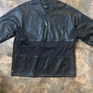 Fashion Nova Black Leather Top